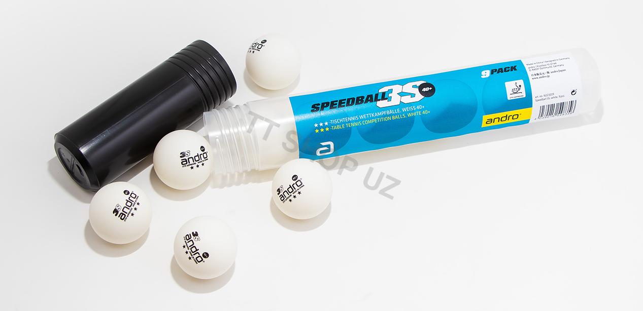 Мячи Andro Speedball 3S 40+ 3★ — 3 шт.